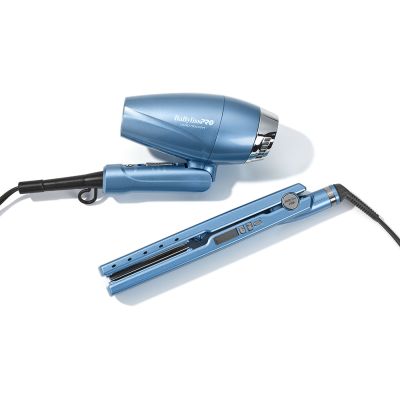 BaBylissPRO Compact Folding Dryer/1 1/4 Flat Iron available in Trinidad and Tobago.