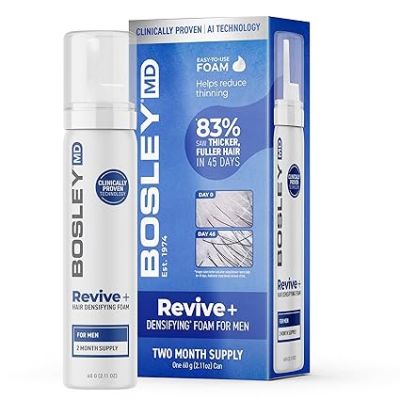 BOS Revive+ Densifying Foam for Men 60g/2.11oz available in Trinidad and Tobago.