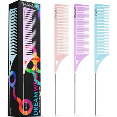 Framar Dreamweaver Highlighting Combs - Pastel 3pk available in Trinidad and Tobago.
