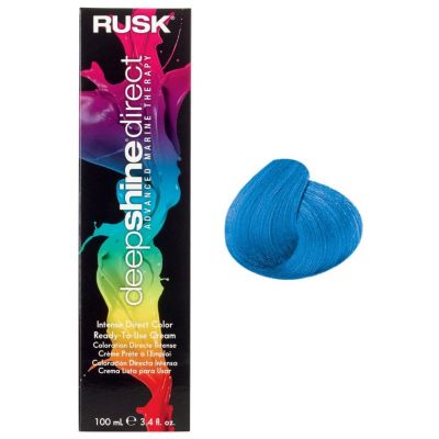 Rusk Deepshine Direct Blue 3.4oz available in Trinidad and Tobago.