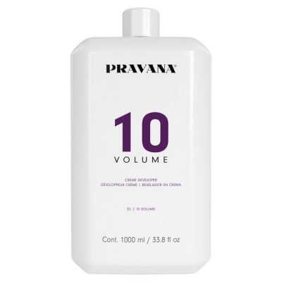 Pravana Creme Developer 10 volume 33.8oz available in Trinidad and Tobago.