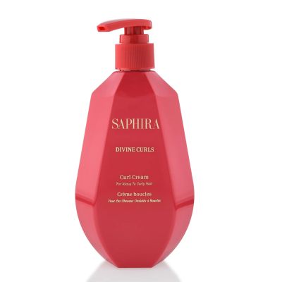 Saphira Divine Curls Cream 8.5oz CORAL PINK available in Trinidad and Tobago.