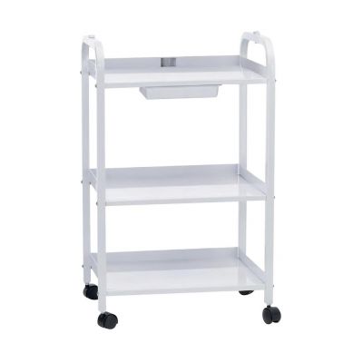 Satin Smooth Small 3 Shelf Trolley w/Draw available in Trinidad and Tobago.