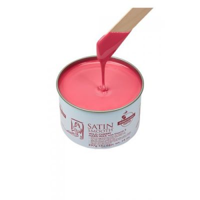 Satin Smooth Wild Cherry Hard Wax w/Vitamin E 14oz available in Trinidad and Tobago.