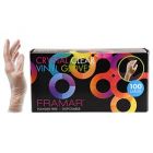 Framar Crystal CLEAR Gloves Large 100pcs