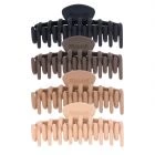 Framar Rubberized Claw Clips - Neutral 4pk