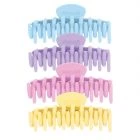 Framar Rubberized Claw Clips - Pastel 4pk