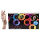 Framar Crystal CLEAR Gloves Medium 100pcs