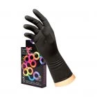 Framar Reusable Black Latex Gloves Large 10pcs