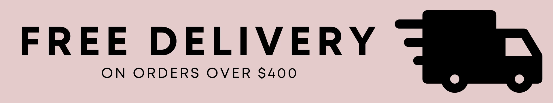 free delivery over $400